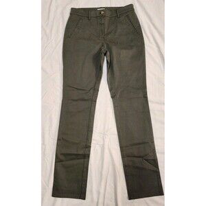 J Jill Live in Chino Olive Green Straight Leg Pants Size 4 Modern Office READ